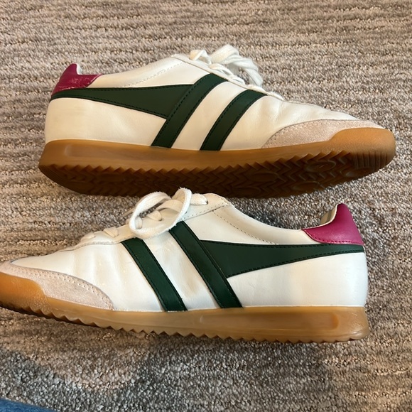 Gola torpedo in white/evergreen/fuschia - size 8 - Picture 3 of 4